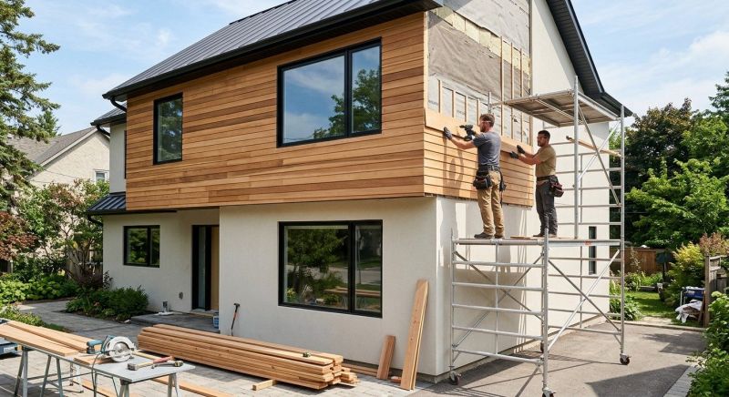 Faux Wood Siding Installation in Harvest, AL