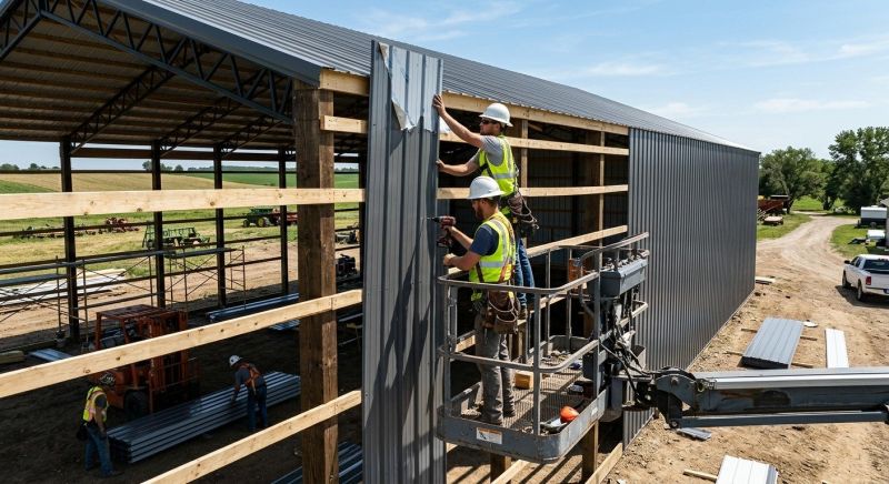 Metal Barn Siding Installation in Fayetteville, TN