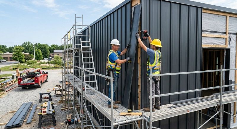 Metal Siding Installation in Marshall County, TN