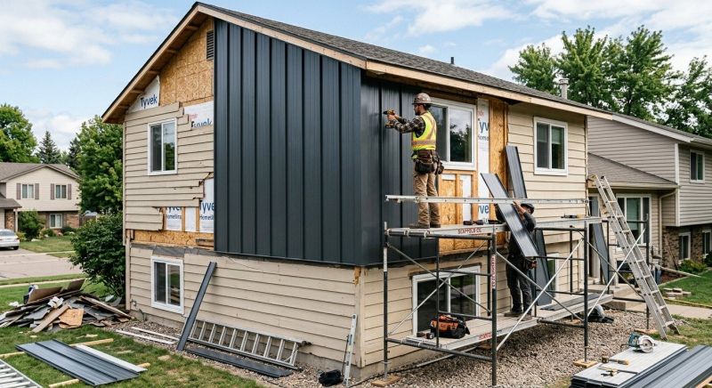 Sheet Metal Siding Replacement in Fayetteville, TN