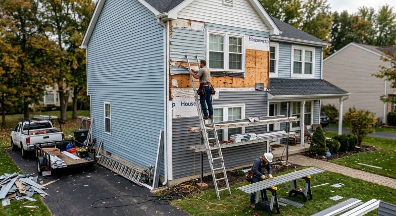 Damaged Siding Replacement
