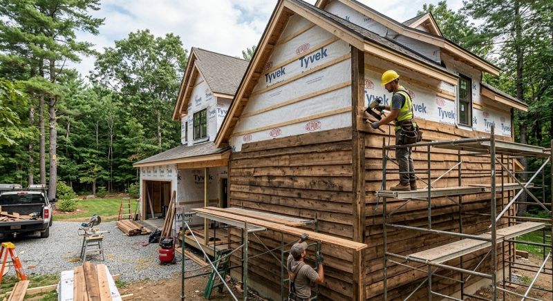Wood Barn Siding Installation
